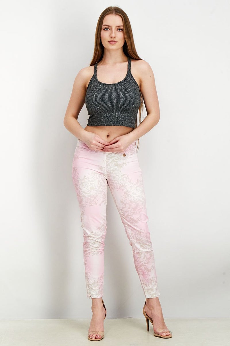 Harmont & Blaine Women Regular Fit Non Stretchable Pants, Pink - Image 2