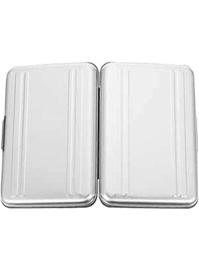 Shockproof Waterproof Memory Card Case Silver Gray Storage Organizer For Camera Travel - Image 1