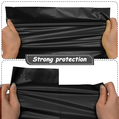 Securement Black Colour Courier Bags with POD Pouch, 10 x 14 Inches -100 Pieces - Image 4