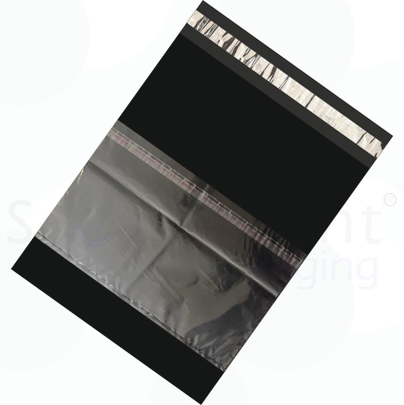 Securement Black Colour Courier Bags with POD Pouch, 10 x 14 Inches -100 Pieces - Image 2