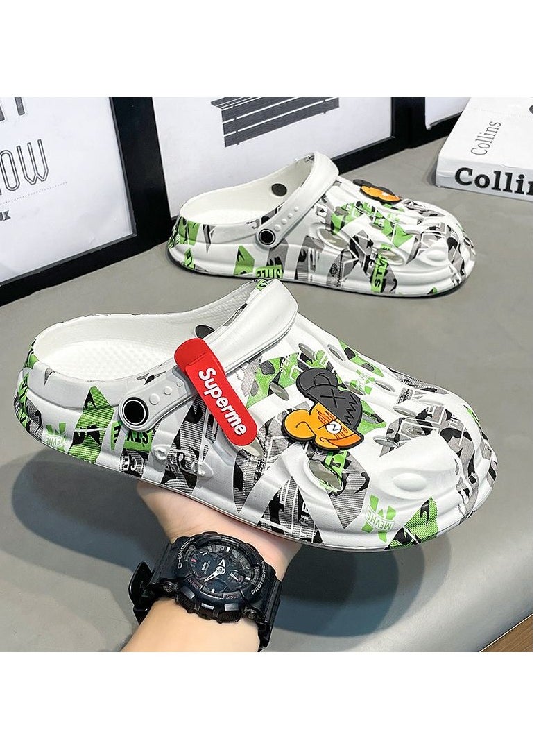 KUYING New Thick Sole Anti Slip Hole Shoes 