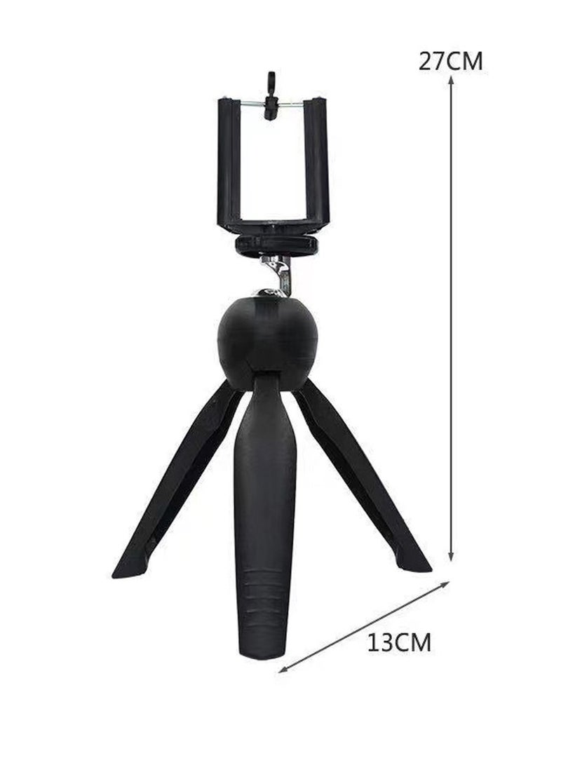 Mini Tripod for Phone DSLR Camera,  Phone Stand Holder with Holder Clip, Black  - Image 5