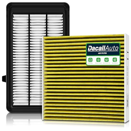 Dacall Engine Cabin Air Filter Set for Honda CRV CRV 15L Turbo 20172022 Civic 15L Turbo 20162021 Not for Hybrid Replace 172205AAA00 80292TF0G01 - Image 1