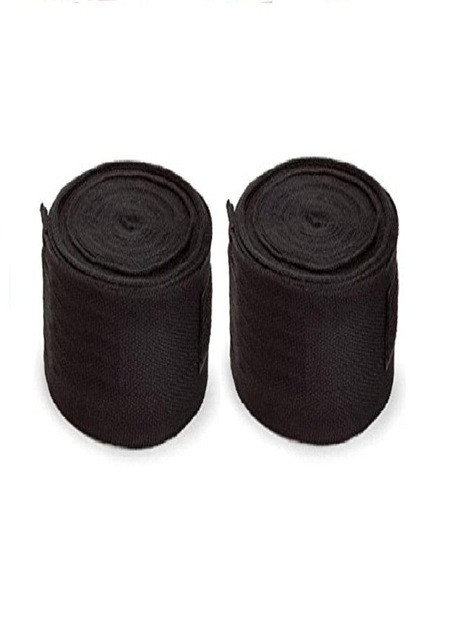 KOHIP Boxing Wraps | Polyester & Cotton (Set of 2) | for MMA, Boxing and Others (Black) - Image 4