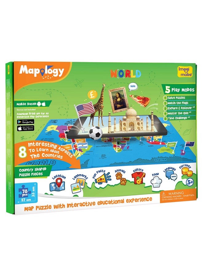 إيماجيميك لعبة مابولوجي وورلد آر من إيماجيميك - خرائط الحياة البرية بتقنية الواقع المعزز، لعبة تعليمية ووسيلة تعليمية تفاعلية للأولاد والبنات - ألعاب ستيم، متعددة الألوان، للأطفال - Image 2