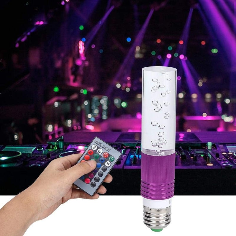 klarako RGB Color Changing Light Bulb 3W AC85-265V Crystal Bubble Light Bulb with Remote Control Small Size Atmosphere Lamp for Party, Festival, Wedding(Purple) - Image 2