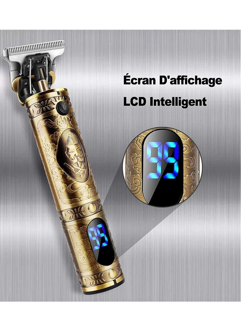 ELTRAZONE Pick N CLick Professional Men’s Hair Trimmer, Long Hair Trimmer, Beard Trimmer, Cordless Hair Trimmer, Rechargeable, LED Display, Beard Trimmer for Men and Hairdressers. - Image 3