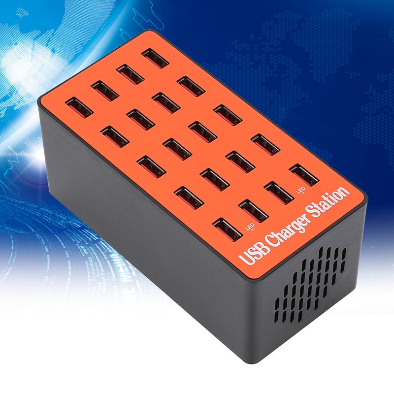 18A/5V Fast Charging 20 Port USB Hub Fast Heat Dissipation USB Charging Station - - Image 2