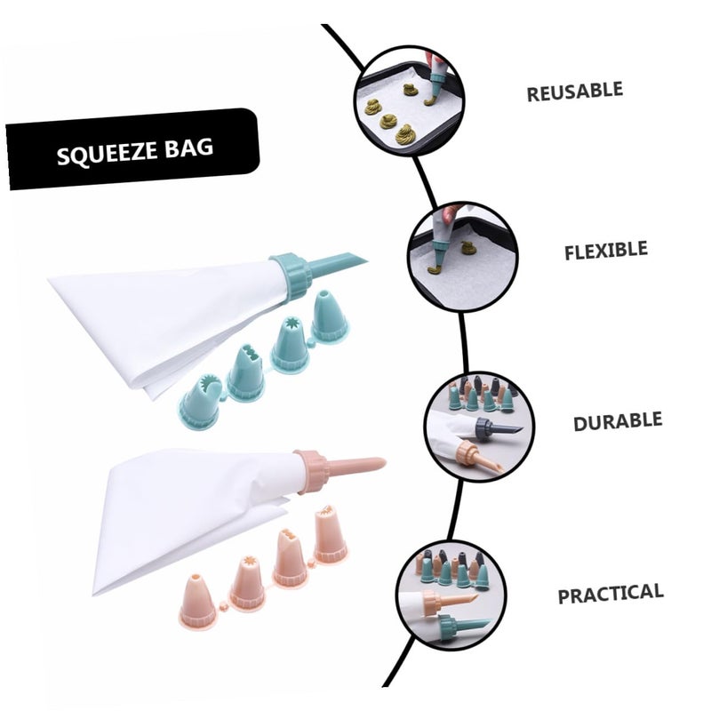 Reusable Icing Pastry Piping Bags Set of 2 Easy Clean for Cake Cookie Cream Decorating - Image 4