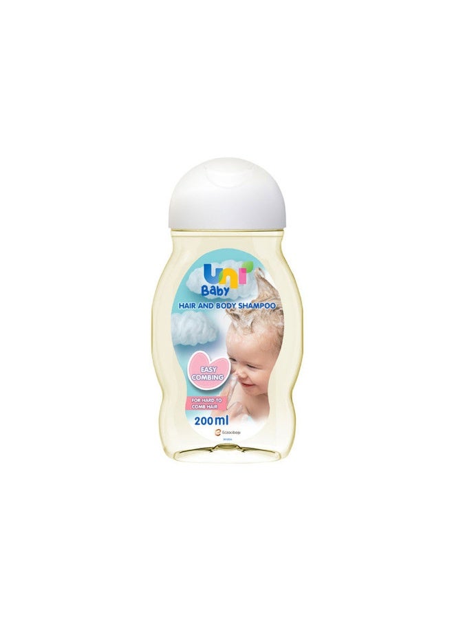Uni baby Easy Combing Hair & Body Shampoo 200ml