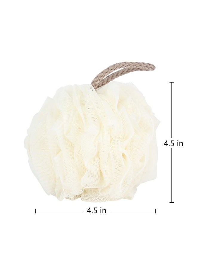 Fu Store Loofah Sponge Shower Loofahs 50g Bath Sponges Mesh Balls 4 Colors for Body Scrubber Exfoliator Wash Back Scrubber Bathroom Men Women - 4 Pack Scrubbers Cleaning Bathing Accessories - Image 5