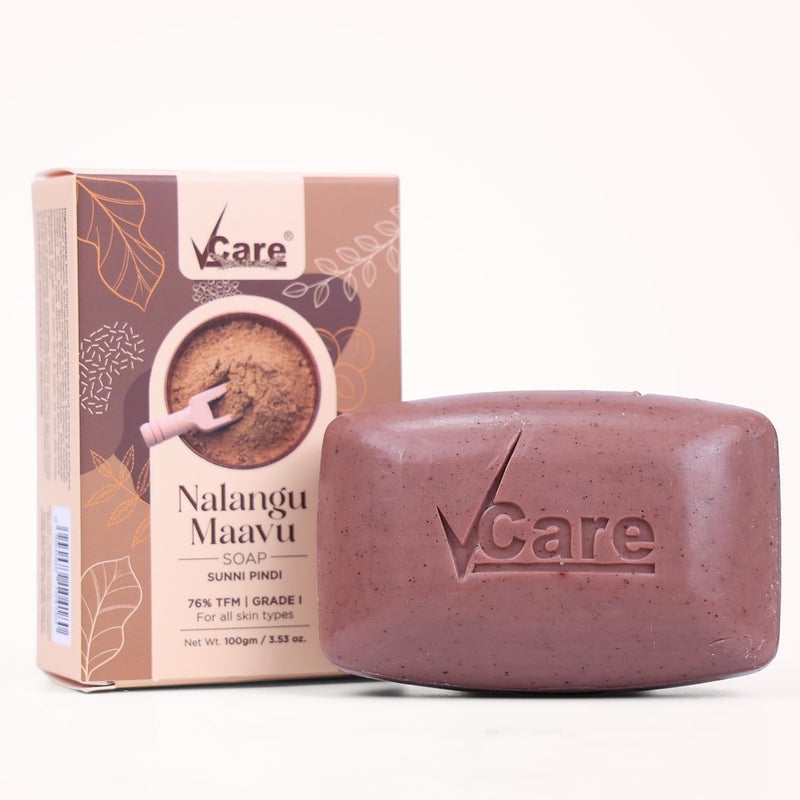 VCare صابون VCare نالانغو مافو للرجال والنساء سني بيندي لبشرة مشرقة وتنظيف عميق 76 TFM درجة 1 بار صابون استحمام 100 جرام اشترِ 3 واحصل على 1 مجانًا - Image 1