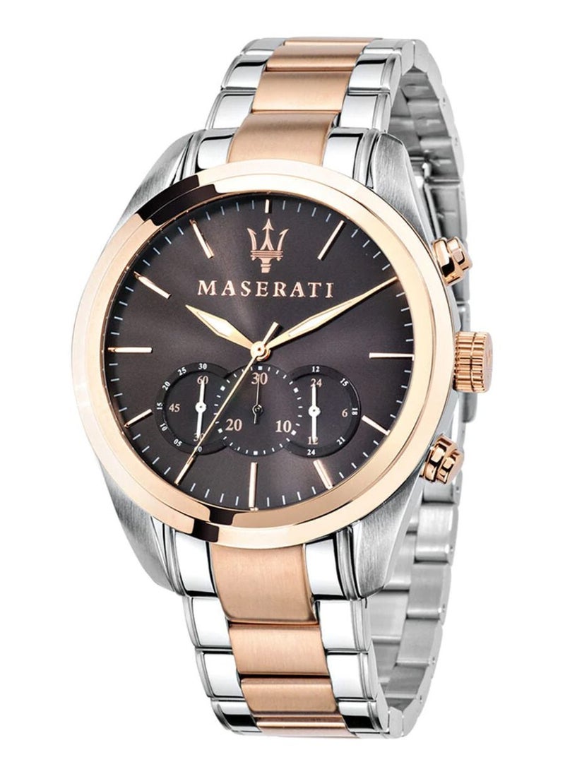 Maserati - Men's Traguardo Chronograph Brown Dial Stainless Steel Watch R8873612003 - 45mm - Image 1
