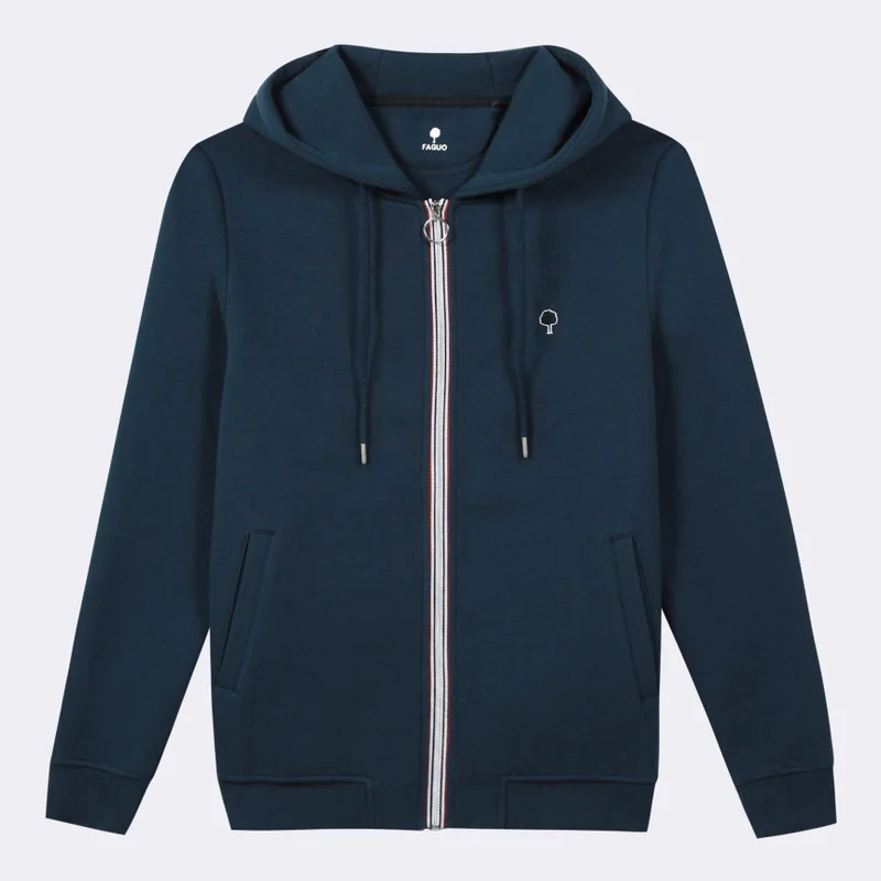 Faguo Mesnil - Navy Blue hoodie in cotton