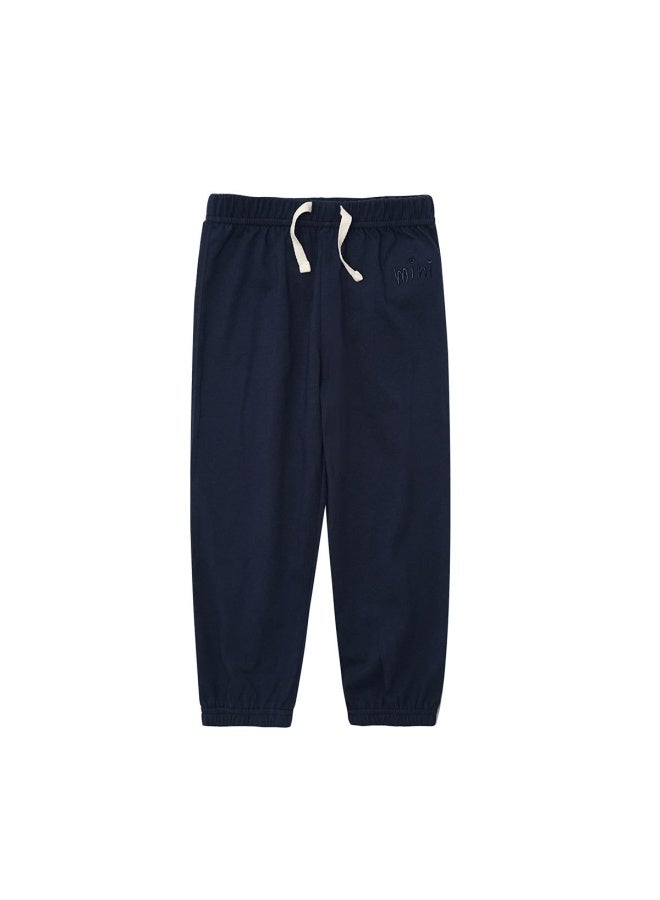 Minizone Kidsren's Cotton Anti-mosquito Pants For Boys And Girls, Sports Casual Pants, Baby Loose Pants, European And American Style