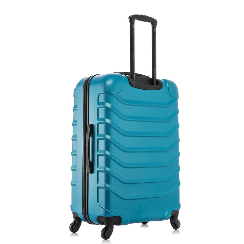 InUSA ENDURANCE Luggage with Spinner Wheels | Durable Lightweight Hardside Suitcase, Spacious Travel Bag with Handle and Trolley | 28-Inch Large Checked Luggage | Teal - Image 5