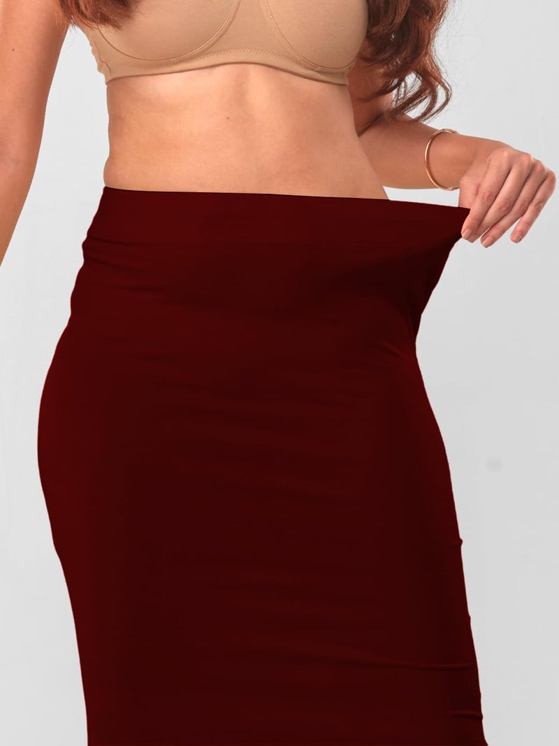 Lyra Women Saree Shaper (Petticoat) Maroon - Image 5