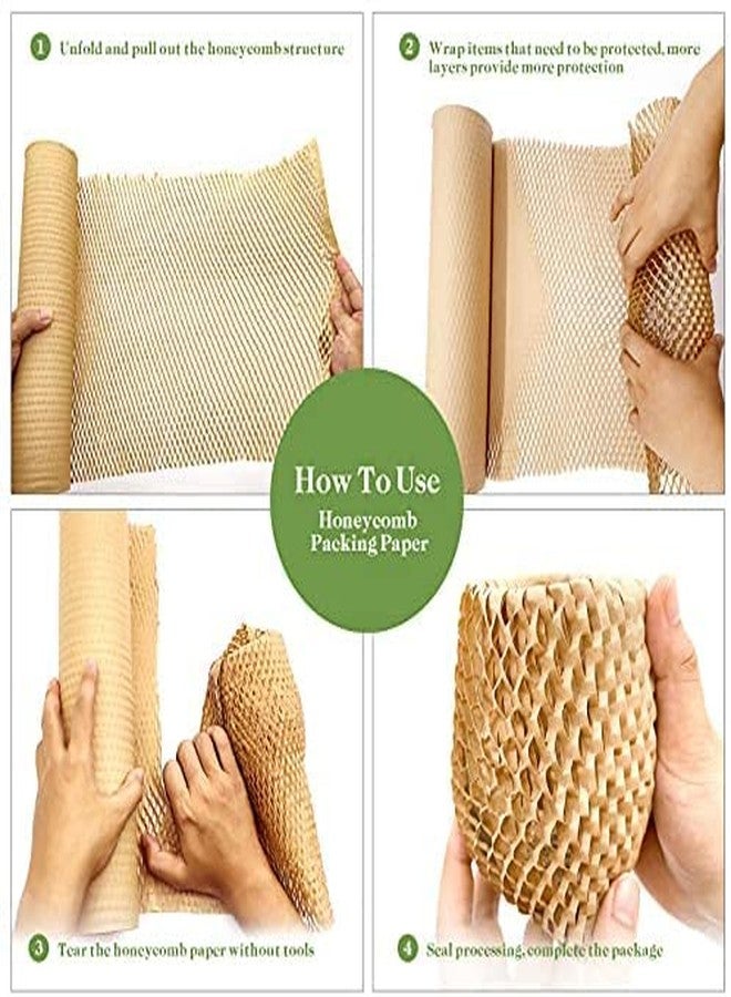 Devshree Dev® Eco-Friendly imported Virgin Primium high strechable 90 GSM Expandable Honeyycomb Kraft Paper bubble Wrap Packaging roll (15" × 50 mtr) - Image 5