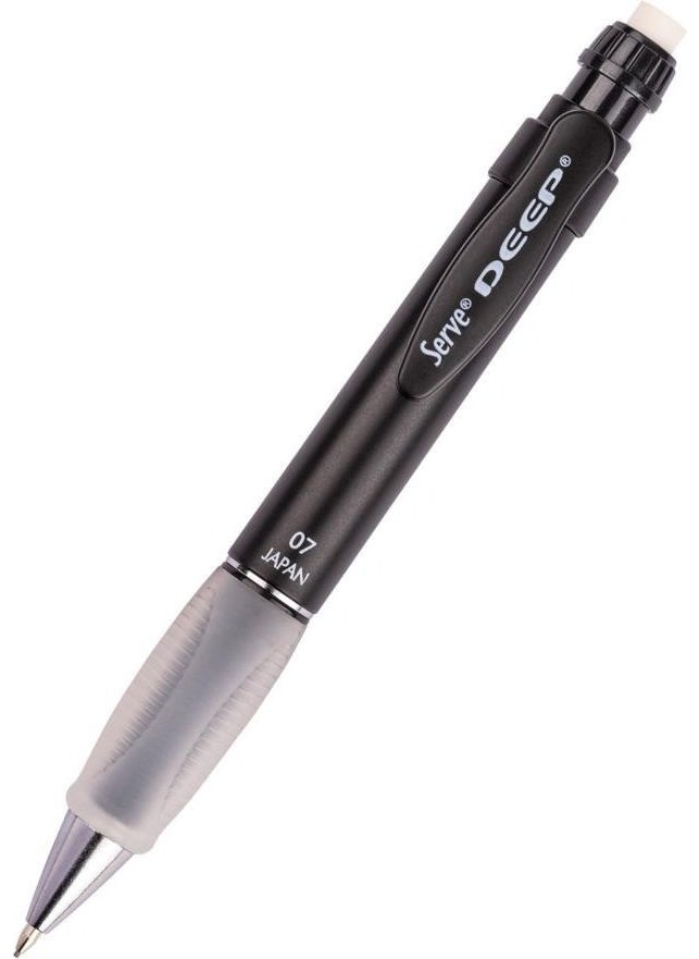 Serve Deep Mechanical Tip Pen 0.7 mm Metallic Mr. Black  - Image 1