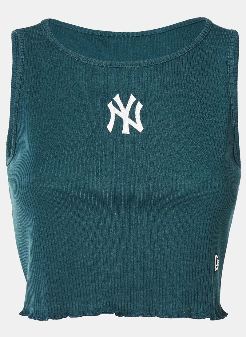 نيو ايرا Women's MLB New York Yankees Ribbed Crop Top