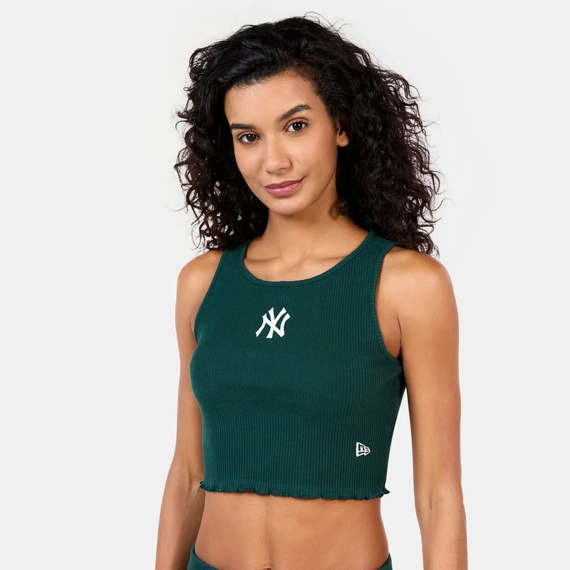 NEW ERA Women's MLB New York Yankees Ribbed Crop Top