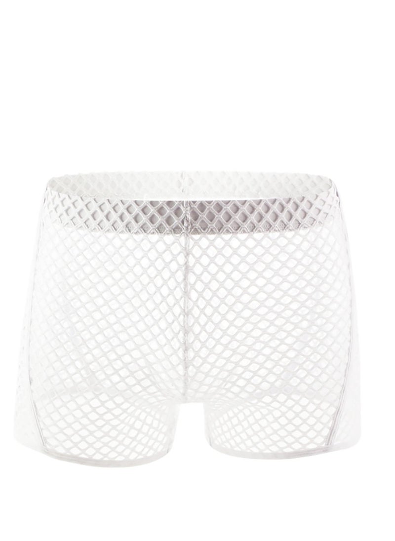 SYOSI Men's Mesh Breathable Boxer Briefs Shorts Trunk Underwear Underpants, Gift for Boyfriend Husband  - Image 1