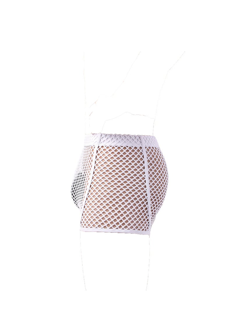 SYOSI Men's Mesh Breathable Boxer Briefs Shorts Trunk Underwear Underpants, Gift for Boyfriend Husband  - Image 4