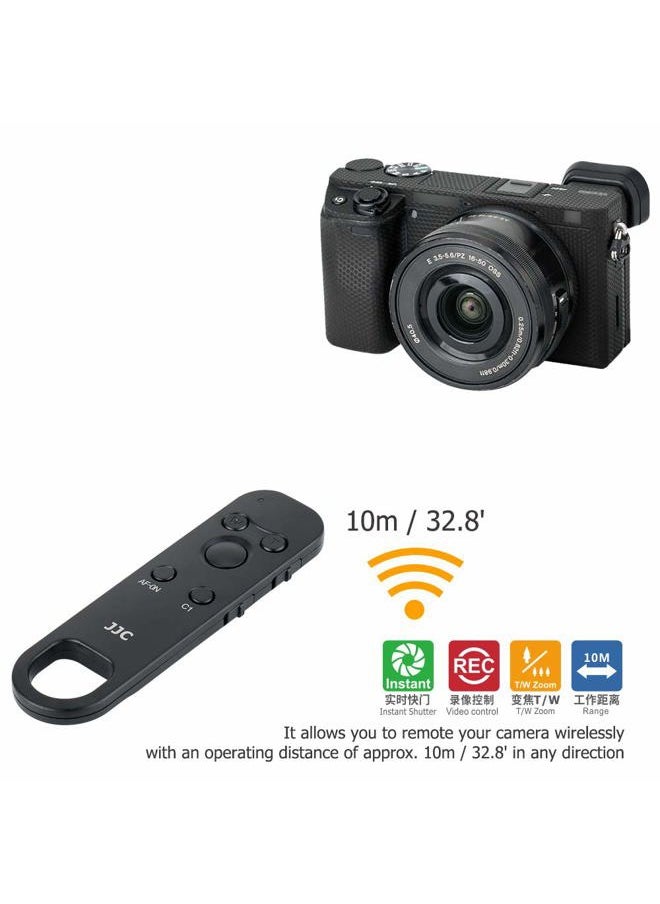 JJC - Wireless Bluetooth Remote Control Replaces Sony RMT-P1BT for Sony A7R5 A7M4 ZV-E1 ZV-1F ZV-1 II ZV1 ZV-E10 FX30 A1 A7C II A7CII A6700 A6600 A6400 A6100 A7R IV III A7 IV III A9 II RX100 VII RX0 II - Image 1