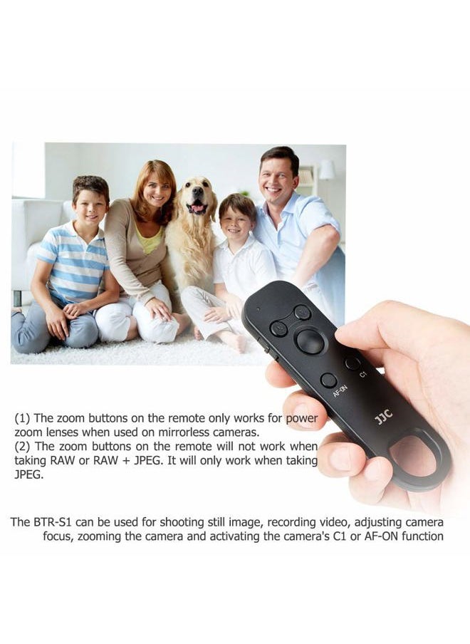 JJC - Wireless Bluetooth Remote Control Replaces Sony RMT-P1BT for Sony A7R5 A7M4 ZV-E1 ZV-1F ZV-1 II ZV1 ZV-E10 FX30 A1 A7C II A7CII A6700 A6600 A6400 A6100 A7R IV III A7 IV III A9 II RX100 VII RX0 II - Image 1