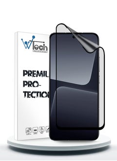 Wtech نانو سيراميك غراء كامل غطاء كامل واقي شاشة مرن غير لامع لهاتف Xiaomi 13T 5G 2023 / Xiaomi 13T Pro 5G 2023 شفاف/أسود  - Image 1