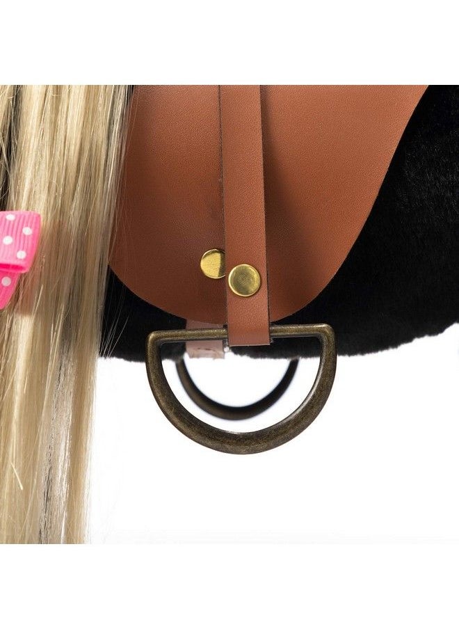 HollyHOME - Stuffed Animal Horse Pretty Plush Toy Pretend Play Horse 11 Inches Black - Image 1