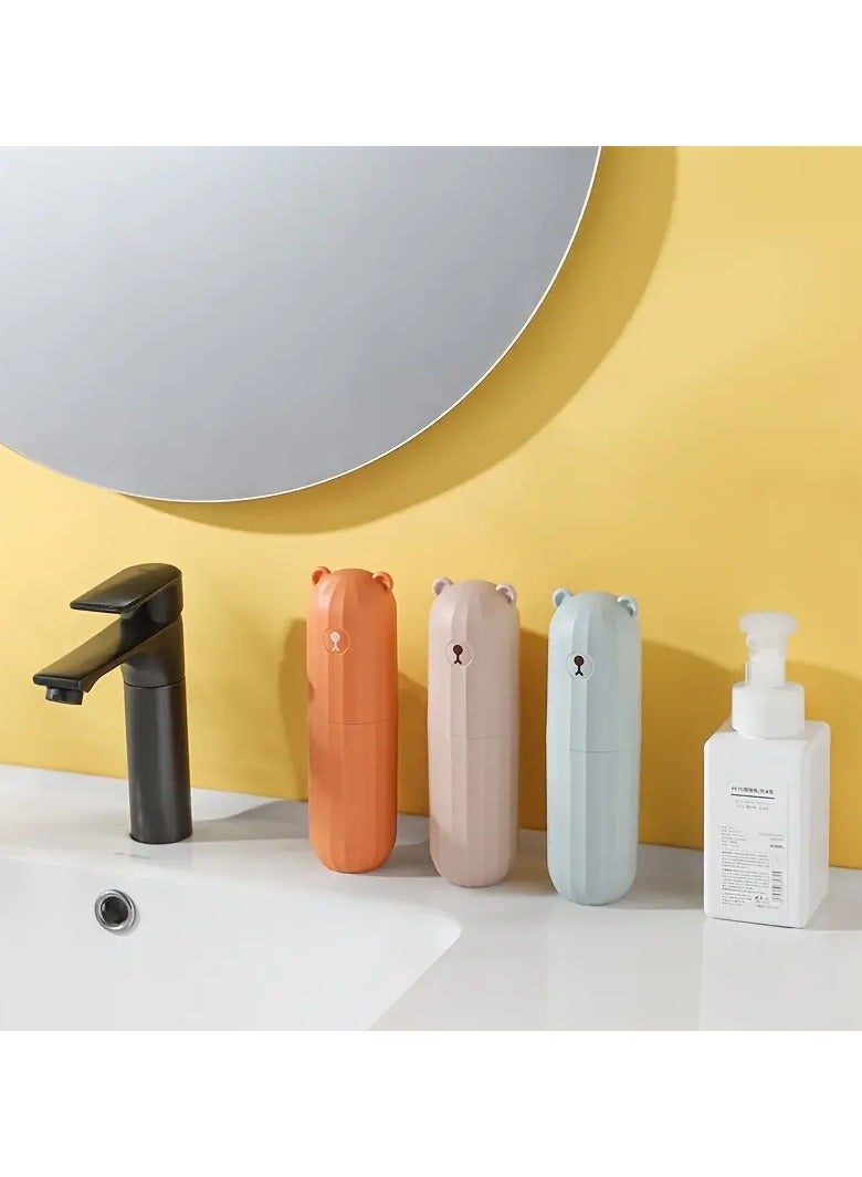 Goolsky 1pc Travel Toiletry Set Toothbrush Box Student Portable Storage Supplies Toothpaste Toothbrush Cup Household Mouthwash Cup, Canisters - Image 4