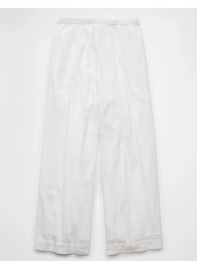 American Eagle AE High-Waisted Wide-Leg Gauze Pant