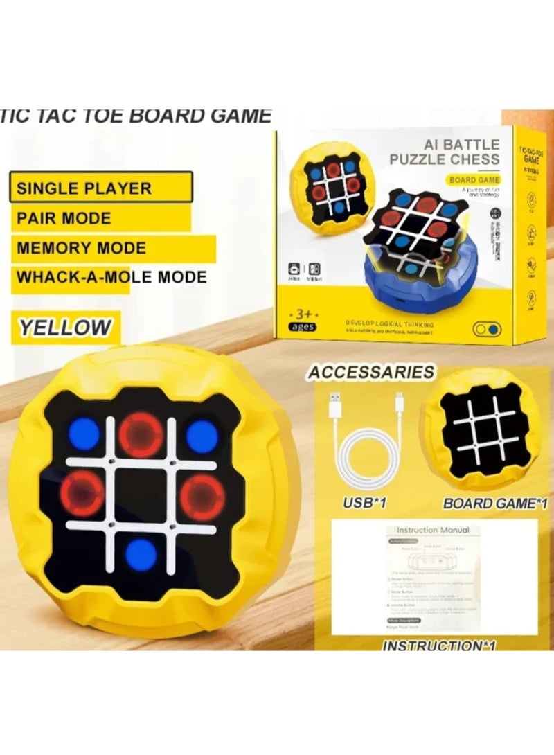 vGRASSP Portable Electronic XO Game with Lights & Sounds, Interactive Strategy Board Game for Kids & Adults - Image 3
