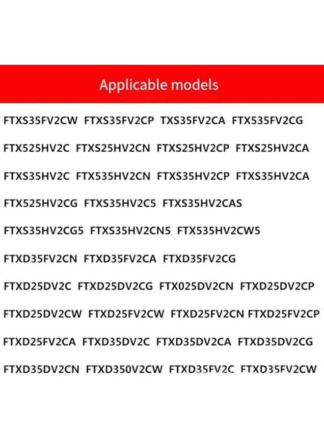 قطعتان من فلتر الهواء المنفصل الصغير البديل المتوافق مع Daikin FTXH35 FTXD35 25FV2C FTXS35DV2C - Image 4