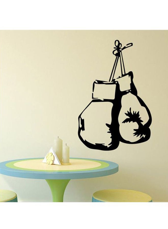 Gloves Pattern Boxing Wall Sticker Black 600x5x400mm  - Image 2