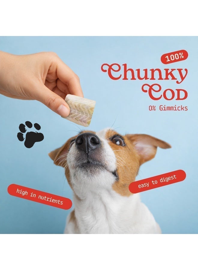 Carnibites Chunky Cod Freeze-Dried Treats for Cats & Dogs – Single-Ingredient, High-Protein Natural Snack - Image 2