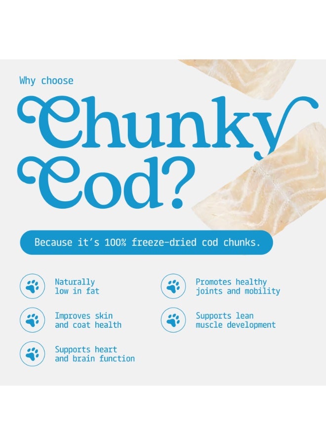 Carnibites Chunky Cod Freeze-Dried Treats for Cats & Dogs – Single-Ingredient, High-Protein Natural Snack - Image 3