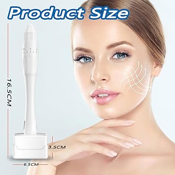 SUCTION Derma Stamp Derma Stamp Hair Growth Men Derma Pen Professional Microneedling Stamp Derma Manual Pen for Face Body Hair Beard Growth Skin Care Home Micro Needling100 Needles 03mm - Image 2