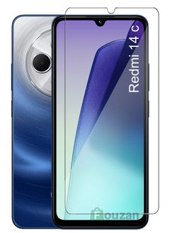 Redmi 14 c - Tempered Glass Screen Protector - Delicate Touch , Higher Transparency , Easy to Install ,Anti-scratch and Bubble-free Screen Protector - Clear