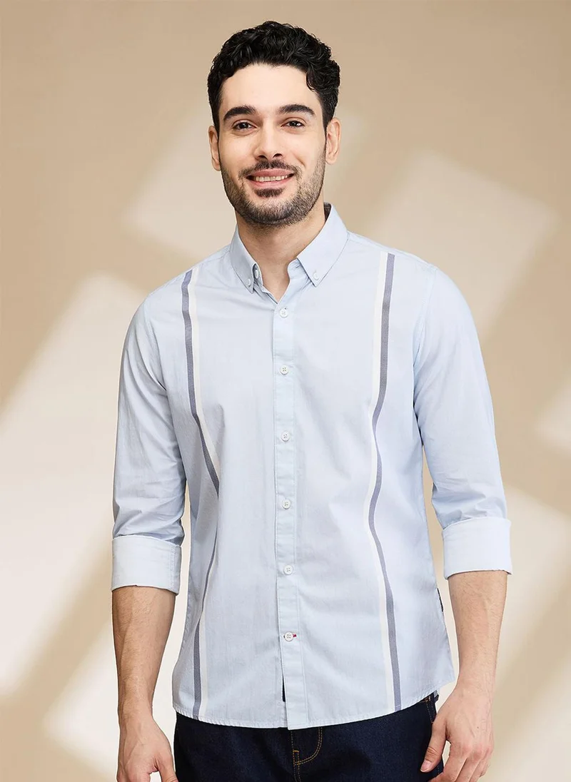 Men Slim Fit Opaque Casual Shirt