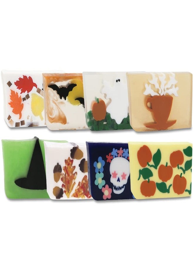Primal Elements Fall/Halloween Theme Bundle, Fun Spooky Glycerin Soap, Halloween Decorations, Moisturizing for Hands, Face, and Body, Handmade Gift, Cruelty and Paraben Free Soap - 8 Pack - Image 1