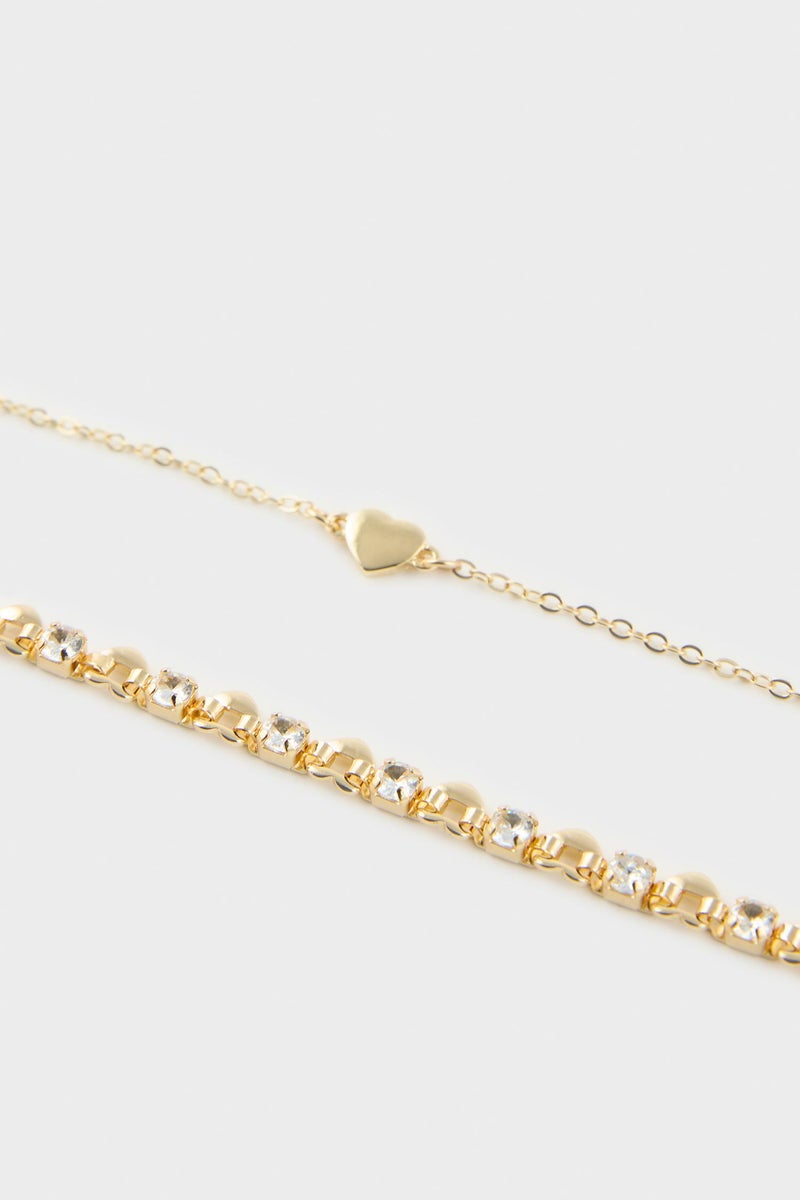 DeFacto Gold Woman Woman 2 Piece Bracelet Set Casual - Image 5