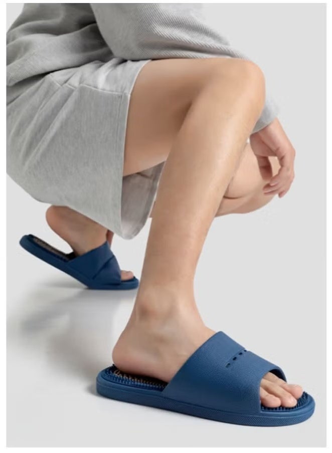 LIVQORA Men's Plantar Fasciitis Massage Slippers – Non-Slip Acupressure Sandals for Foot Pain Relief, Stress Reduction, Bath & Daily Use - Image 5