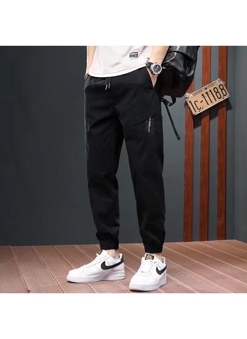 Mens 2023 Autumn Slim Chinos Cool Joggers Casual Ankle Pants Black - pzsku/Z9413E03467F52B562801Z/45/_/1730877336/3576f75f-4f05-488b-b491-2831064f2eef