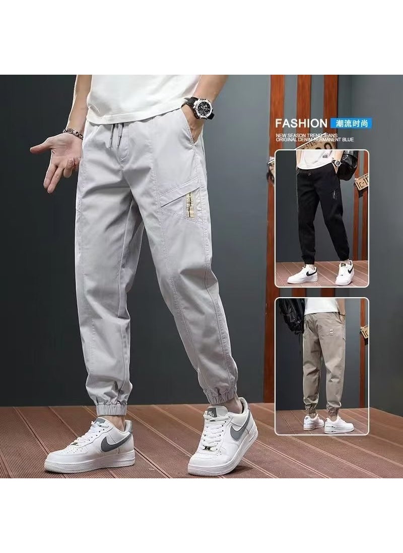 Mens 2023 Autumn Slim Chinos Cool Joggers Casual Ankle Pants Black - pzsku/Z9413E03467F52B562801Z/45/_/1732185721/d726e919-a5b8-41cd-9a10-57dc51424b1f