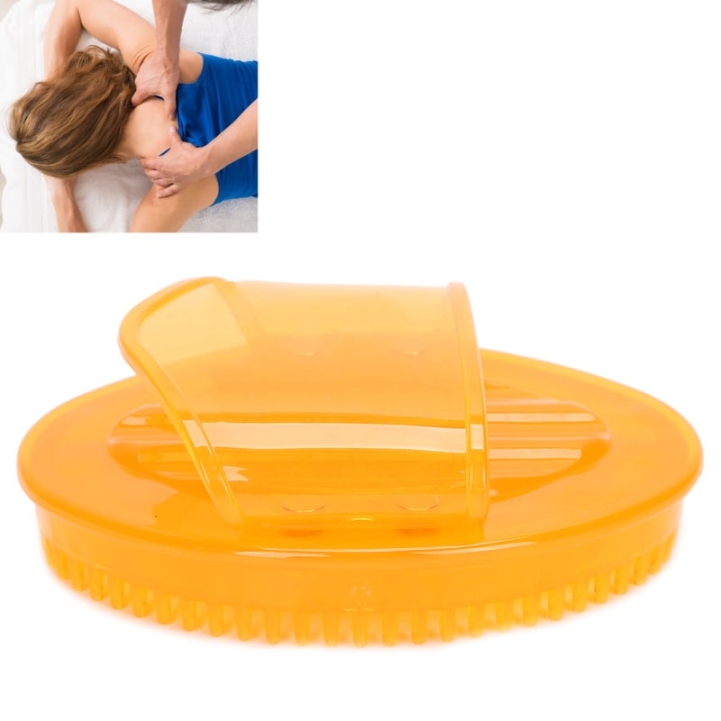 Meridians Massage Brush Whole Body Relaxation Massage Comb Essential Oil BrushYellow - Image 4