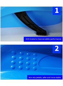 YIJIA HOME GOODS Portable Sled And Lawn Skiing, Drawstring For Children And Boat Sled Sprinters, Blue  - Image 4