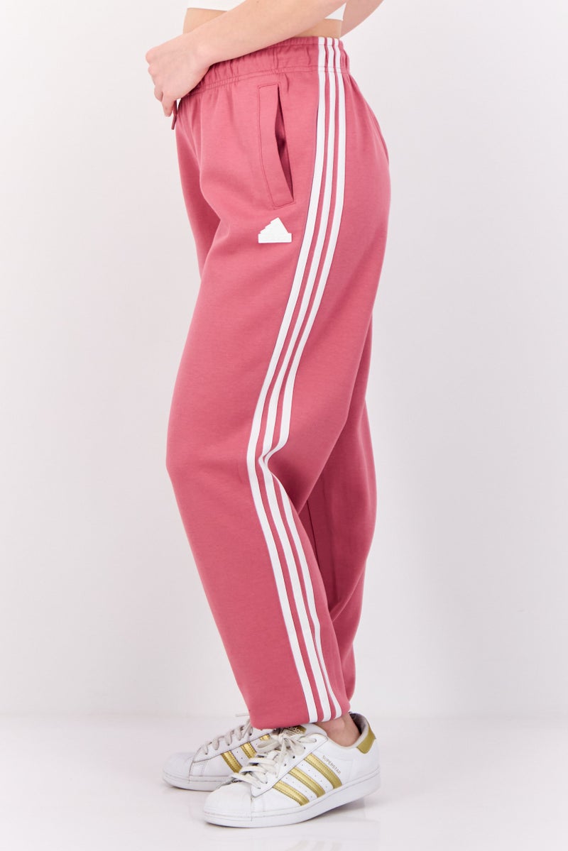 Adidas Women Regular Fit Brand Logo Outdoor Jogger Pants, Mauve  - Image 2