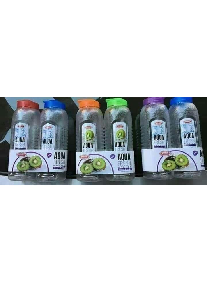 Lamsa Plastic water bottle, 2 pieces, multi-colored - Image 5